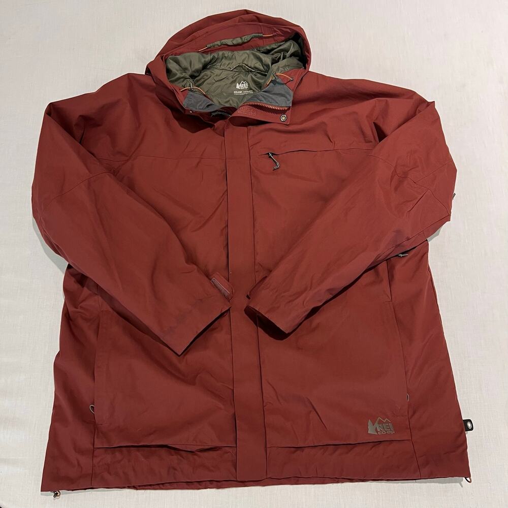 REI Powderbound Insulated Jacket Maroon Sz XXL